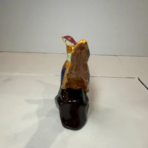 Vintage Ceramic Pheasant Figurine Mid Century Bird/Pheasant Statue cottagecore - Picture 2 of 8